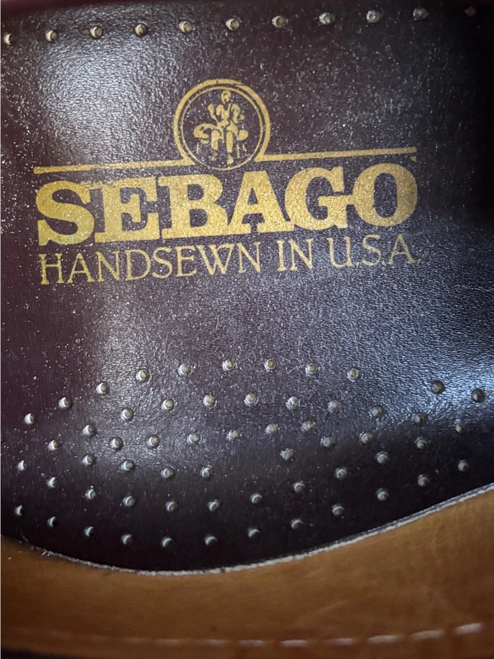 Vintage Sebago Handsewn USA Burgundy Leather Penny Loafers Men’s 11.5 D